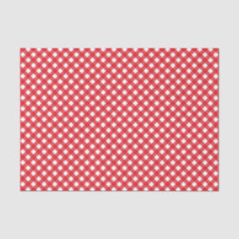 Country Chic Picnic Red Gingham Pattern Seidenpapier