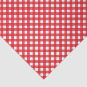 Country Chic Picnic Red Gingham Pattern Seidenpapier (Ausschnitt)