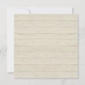 Country Chic Rustic Floral Rose Peony Fence Einladung (Rückseite)