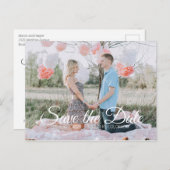 Country Chic | Save The Date Einladungspostkarte (Vorne/Hinten)