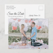 Country Chic | Save the Date Foto Postkarte (Vorne/Hinten)