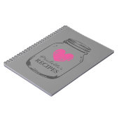 Country chic Vintage Mason Glas Rezept Notebook Notizblock (Linke Seite)