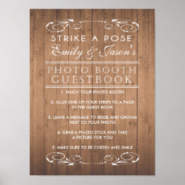 Country chic wedding Foto Booth Gästebuch