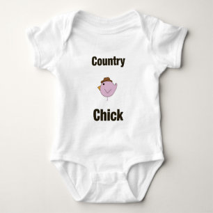 Country Chick - Baby in Rosa Strampler