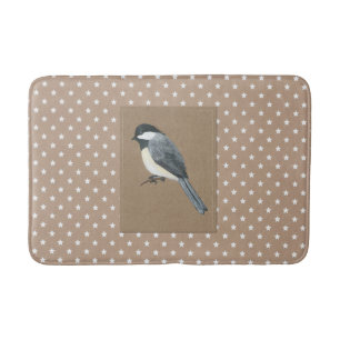 Country Chickadee Bath Mat Badematte