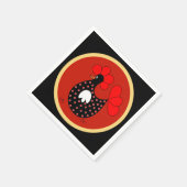 Country Chicken Party Serviette (Ecke)