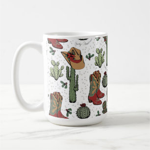 Country Christmas Cowboy Boots Kaffeetasse