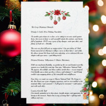 Country Christmas Family Newsletter Doppelseitig
