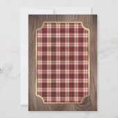 Country Christmas Party Einladung (Rückseite)