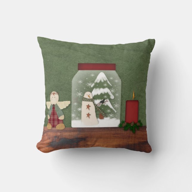 Country Christmas Pillow Kissen (Vorderseite)