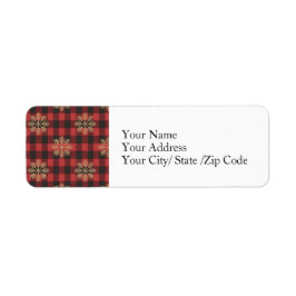 Country Christmas Return Address Label