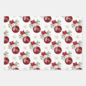 Country Christmas Rustic Holiday Buffalo Kariert Geschenkpapier Set (Vorderseite 3)