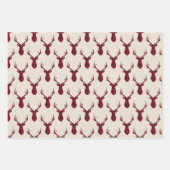 Country Christmas Rustic Holiday Buffalo Kariert Geschenkpapier Set (Vorderseite 2)