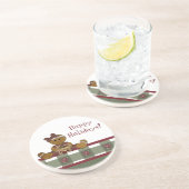 Country Christmas Sandstone Untersetzer (Seite)