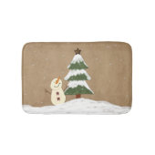 Country Christmas Tree Bath Mat Badematte (Vorderseite)