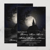 Country Church Full Moon Hochzeit Einladungen (Vorne/Hinten)