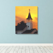 Country Church Leinwanddruck (Insitu (Holzboden))