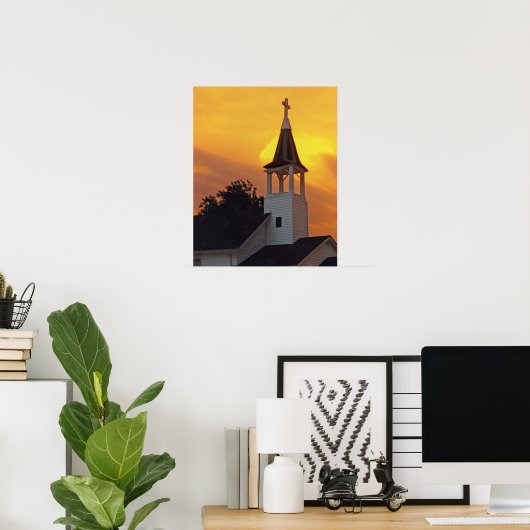 Country Church Poster (Heimbüro)