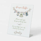 Country Clothesline Babydusche Windelwanne Sockelschild (Vorderseite)