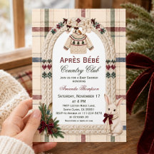 Country Club Après Bébé Bunny Ski Baby Shower-Einl