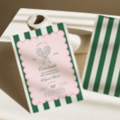 Country Club Court Side Racquet Tennis Birthday Einladung