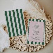 Country Club Court Side Racquet Tennis Birthday Einladung