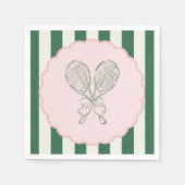 Country Club Courtside Racquet Tennis Birthday Serviette (Vorderseite)
