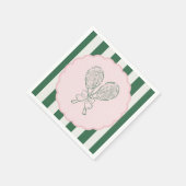 Country Club Courtside Racquet Tennis Birthday Serviette (Ecke)