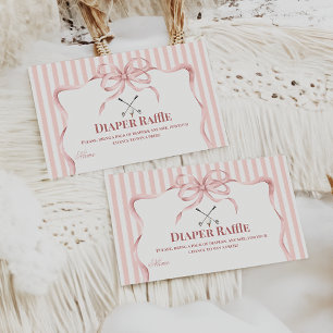 Country Club Golf Baby Shower Windelraffel Begleitkarte