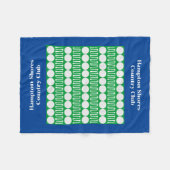 Country Club Golf Cart Blue Fleece Blanka (Vorderseite (Horizontal))
