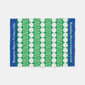 Country Club Golf Cart Blue/Green Fleece Blankon (Vorderseite (Horizontal))