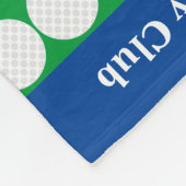 Country Club Golf Cart Blue/Green Fleece Blankon (Ecke)