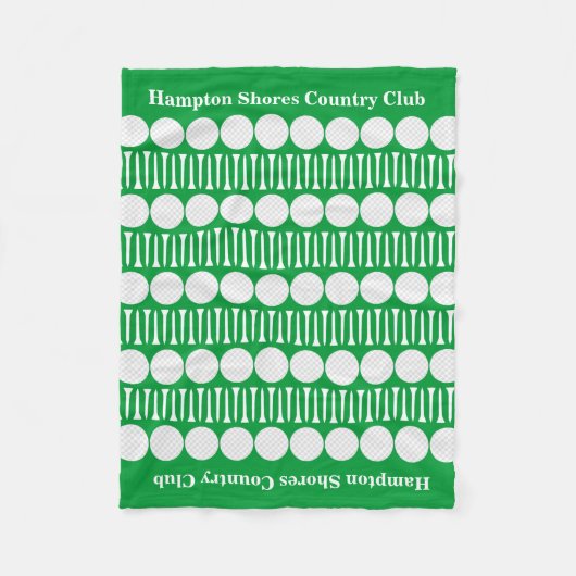 Country Club Golf Cart Fleece Blankon (Vorderseite)