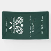 Country Club Name Tennis Mannschaft Veranstaltunge Banner (Horizontal)