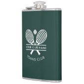 Country Club Name Tennis Team Coach Custom Flachmann (Links)