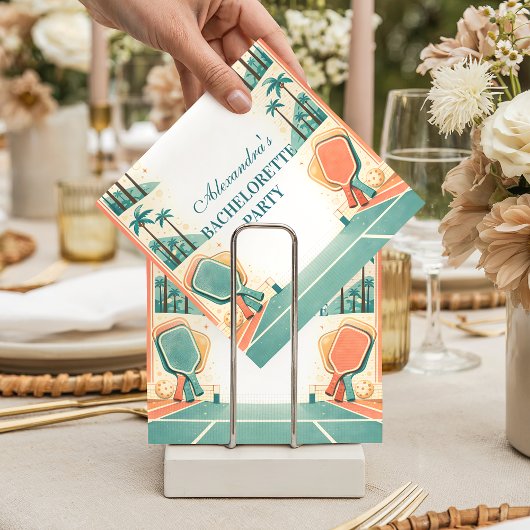 Country Club Pickleball Bachelorette Serviette