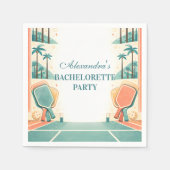 Country Club Pickleball Bachelorette Serviette (Vorderseite)