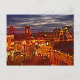 Country Club Plaza Lights, Sunset, Kansas City, MO Postkarte