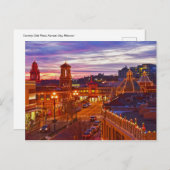 Country Club Plaza Lights, Sunset, Kansas City, MO Postkarte (Vorne/Hinten)
