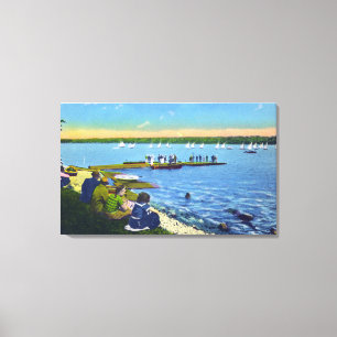 Country Club View of Sailboat Regatta # 2 Leinwanddruck