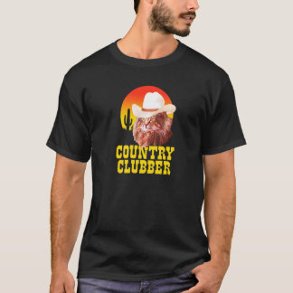 Country Clubber Cowboy Hut Katze Country Western M T-Shirt