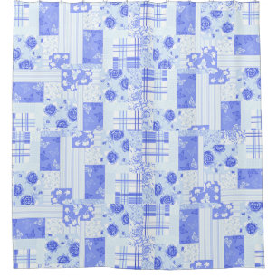 Country Cornflower Duschvorhang