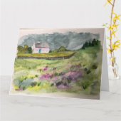 Country Cottage Karte (Gelbe Blume)