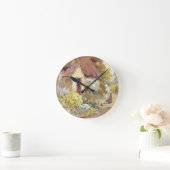 Country Cottage Runde Wanduhr (Zuhause)