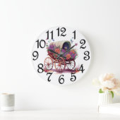 Country Covered Wagon  Große Wanduhr (Zuhause)