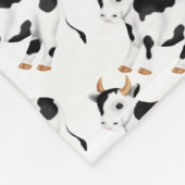 Country Cow Muster Fleece Decke (Ecke)