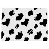 Country Cow Muster große Geschenktasche Geschenktüte (Rückseite)