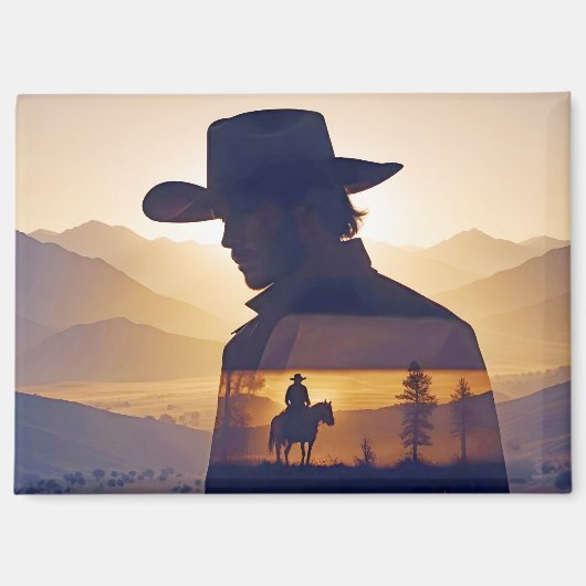Country Cowboy Adventure Outdoor Nature Escape Magnet (Vorderseite)