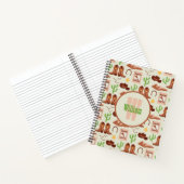 Country Cowboy Boots Stick Horse Wüste Western Notizblock (Innenseite)