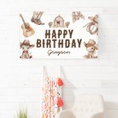 Country Cowboy Happy Birthday Banner (Insitu)